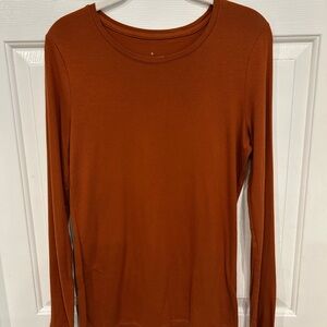 a new day Women's Terracotta Long Sleeve Top